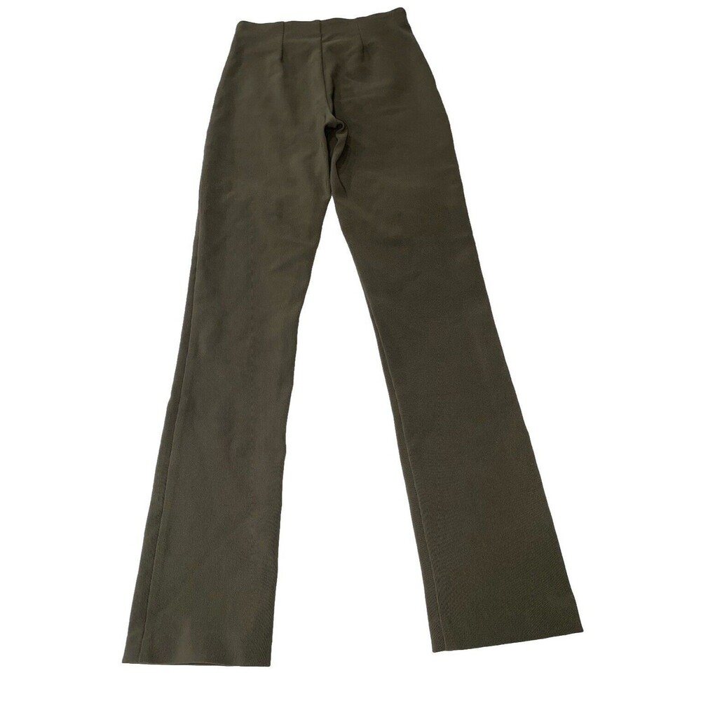 Equestrian Brand Women's Ribbed Stretch Riding Pants Size S Army Green Stretch